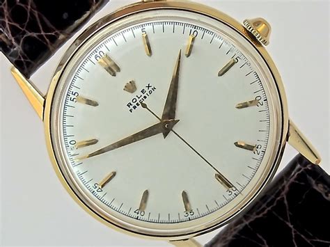 rolex precision swiss vintage gold 8|Rolex Certified Pre.